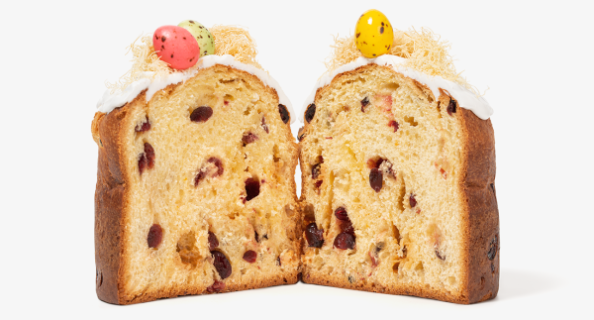 Кулич с клюквой и белым шоколадом